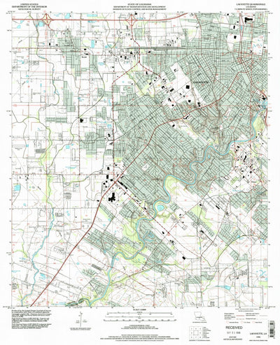 United States Geological Survey Lafayette, LA (1994, 24000-Scale) digital map