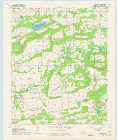 United States Geological Survey Lafayette, OK (1968, 24000-Scale) digital map