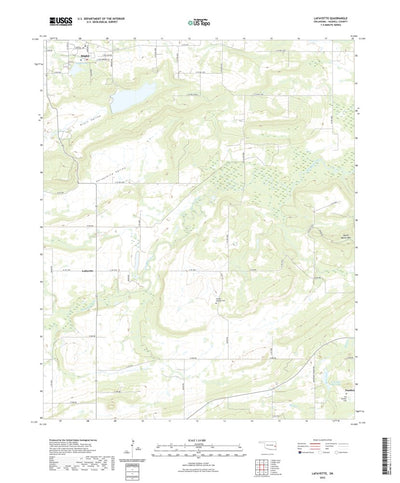United States Geological Survey Lafayette, OK (2022, 24000-Scale) digital map