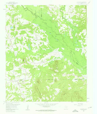 United States Geological Survey Lafayette, TX (1960, 24000-Scale) digital map