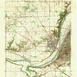 United States Geological Survey Lafayette West, IN (1942, 24000-Scale) digital map