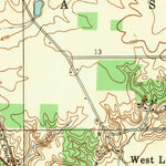 United States Geological Survey Lafayette West, IN (1942, 24000-Scale) digital map