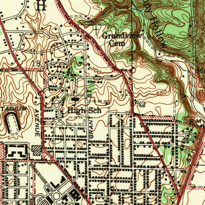 United States Geological Survey Lafayette West, IN (1942, 24000-Scale) digital map