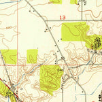 United States Geological Survey Lafayette West, IN (1950, 24000-Scale) digital map
