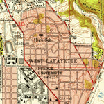 United States Geological Survey Lafayette West, IN (1950, 24000-Scale) digital map