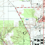 United States Geological Survey Lafayette West, IN (1998, 24000-Scale) digital map