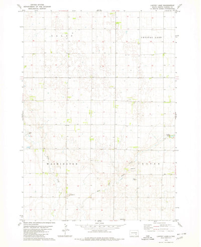 United States Geological Survey Laffey Lake, SD (1979, 24000-Scale) digital map