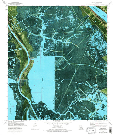 United States Geological Survey Lafitte, LA (1973, 24000-Scale) digital map