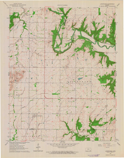 United States Geological Survey Lafontaine, KS (1963, 24000-Scale) digital map