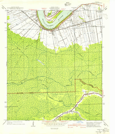 United States Geological Survey Lagan, LA (1940, 24000-Scale) digital map