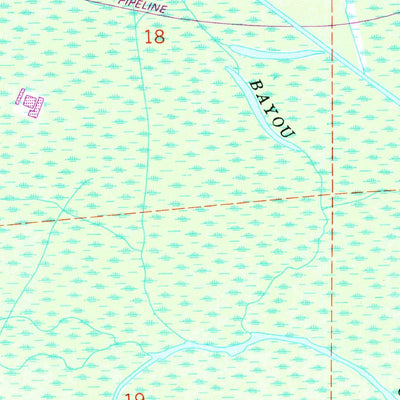 United States Geological Survey Lagan, LA (1962, 24000-Scale) digital map