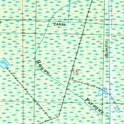 United States Geological Survey Lagan, LA (1998, 24000-Scale) digital map
