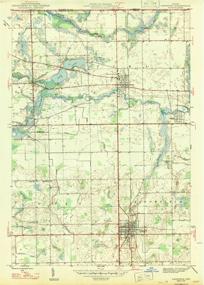 United States Geological Survey Lagrange, IN (1947, 24000-Scale) digital map