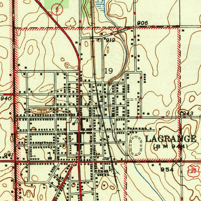 United States Geological Survey Lagrange, IN (1947, 24000-Scale) digital map