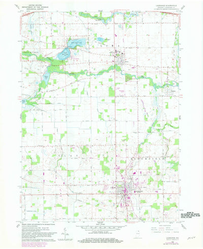 United States Geological Survey Lagrange, IN (1960, 24000-Scale) digital map