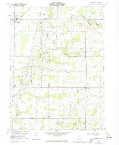 United States Geological Survey Lagrange, OH (1960, 24000-Scale) digital map