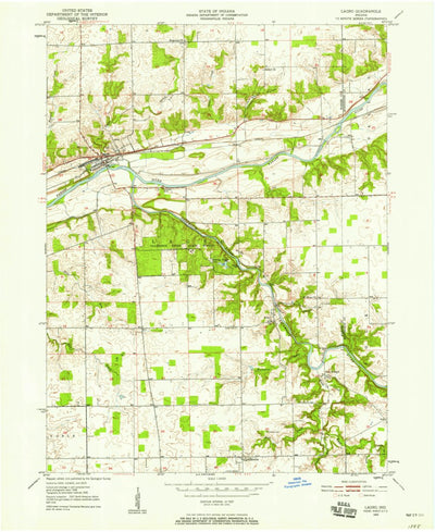 United States Geological Survey Lagro, IN (1950, 24000-Scale) digital map
