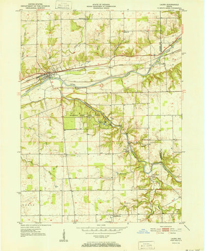 United States Geological Survey Lagro, IN (1951, 24000-Scale) digital map