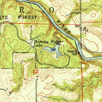 United States Geological Survey Lagro, IN (1951, 24000-Scale) digital map