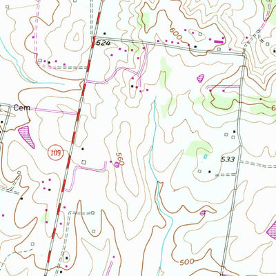 United States Geological Survey Laguardo, TN (1955, 24000-Scale) digital map