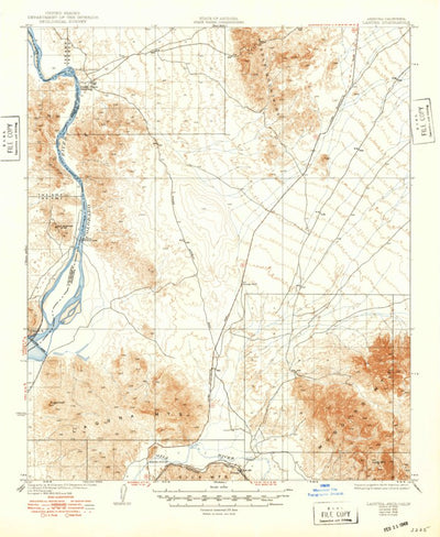 United States Geological Survey Laguna, AZ-CA (1929, 62500-Scale) digital map