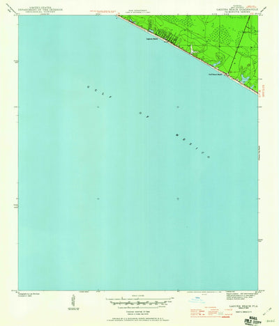 United States Geological Survey Laguna Beach, FL (1943, 24000-Scale) digital map