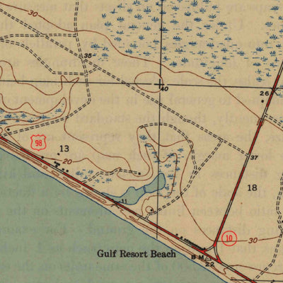 United States Geological Survey Laguna Beach, FL (1943, 31680-Scale) digital map