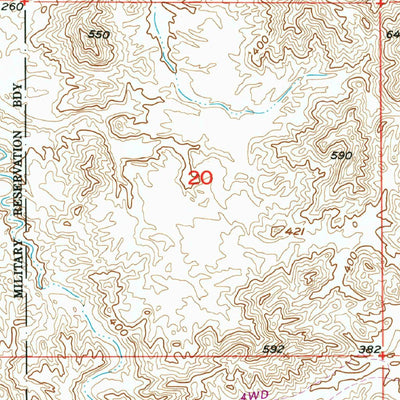 United States Geological Survey Laguna Dam, AZ-CA (1955, 24000-Scale) digital map
