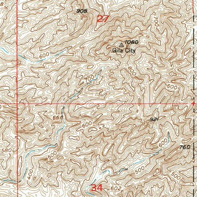 United States Geological Survey Laguna Dam, AZ-CA (1955, 24000-Scale) digital map