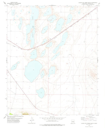 United States Geological Survey Laguna Del Perro South, NM (1978, 24000-Scale) digital map