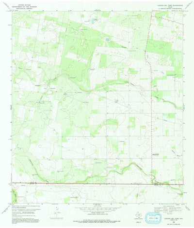 United States Geological Survey Laguna Del Toro, TX (1969, 24000-Scale) digital map