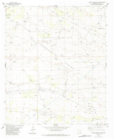 United States Geological Survey Laguna Gatuna NW, NM (1984, 24000-Scale) digital map