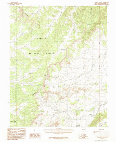 United States Geological Survey Laguna Gurule, NM (1983, 24000-Scale) digital map