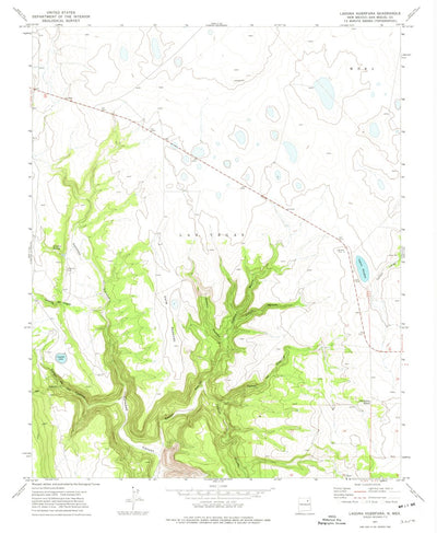 United States Geological Survey Laguna Huerfana, NM (1971, 24000-Scale) digital map