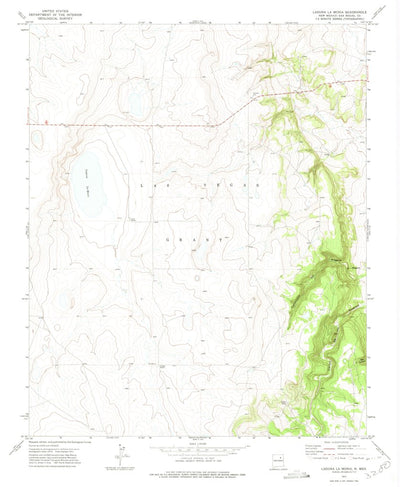 United States Geological Survey Laguna La Monia, NM (1971, 24000-Scale) digital map