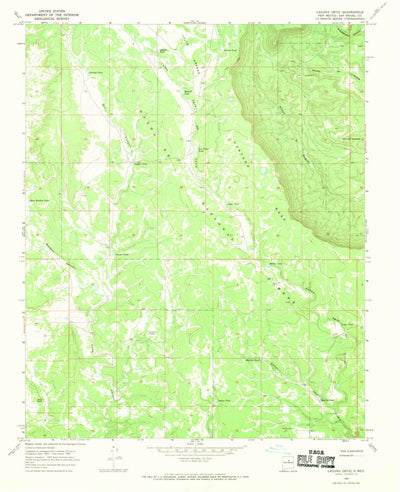 United States Geological Survey Laguna Ortiz, NM (1966, 24000-Scale) digital map
