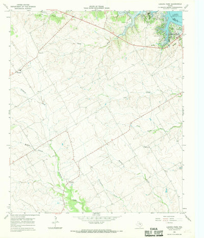 United States Geological Survey Laguna Park, TX (1966, 24000-Scale) digital map