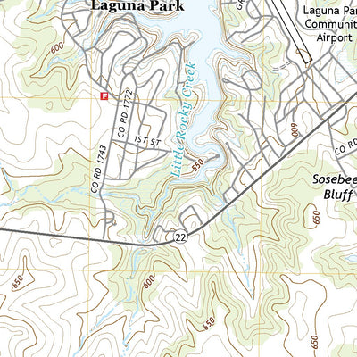 United States Geological Survey Laguna Park, TX (2022, 24000-Scale) digital map