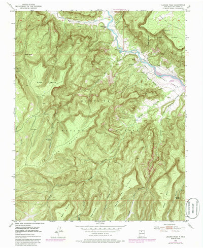 United States Geological Survey Laguna Peak, NM (1953, 24000-Scale) digital map