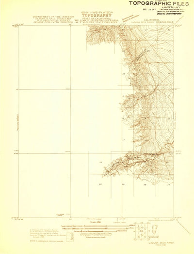 United States Geological Survey Laguna Seca Ranch, CA (1921, 31680-Scale) digital map