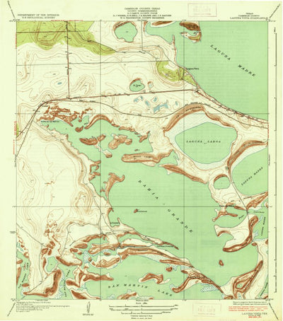 United States Geological Survey Laguna Vista, TX (1936, 31680-Scale) digital map