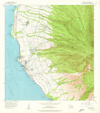 United States Geological Survey Lahaina, HI (1956, 24000-Scale) digital map