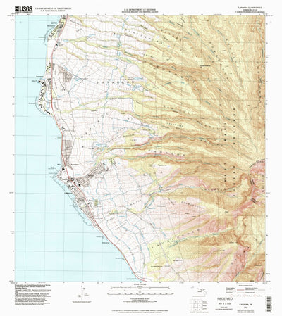 United States Geological Survey Lahaina, HI (1992, 24000-Scale) digital map