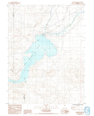 United States Geological Survey Lahontan Dam, NV (1985, 24000-Scale) digital map