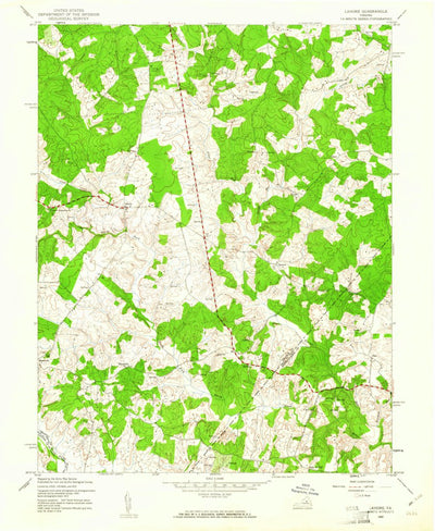 United States Geological Survey Lahore, VA (1942, 24000-Scale) digital map