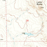 United States Geological Survey Lahti Butte, SD (1971, 24000-Scale) digital map