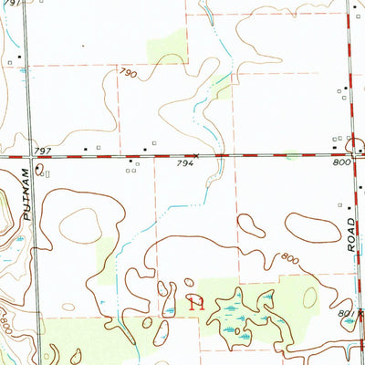 United States Geological Survey Laingsburg, MI (1972, 24000-Scale) digital map