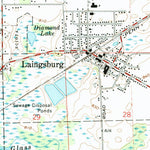 United States Geological Survey Laingsburg, MI (1972, 24000-Scale) digital map