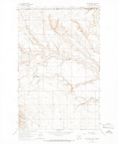 United States Geological Survey Laird School, MT (1964, 24000-Scale) digital map