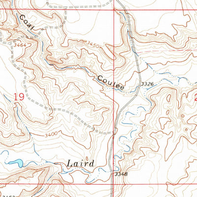 United States Geological Survey Laird School, MT (1964, 24000-Scale) digital map